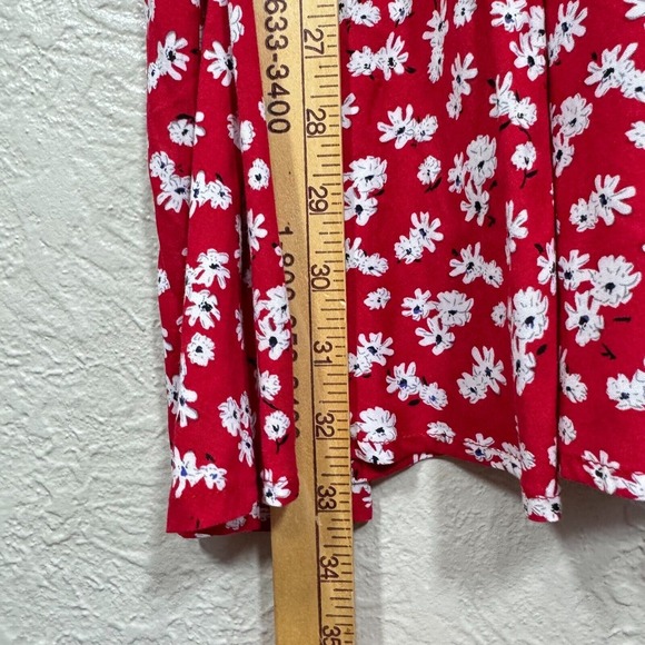 Trad Wife Style Dress S Wrap Ditsy Floral 50s Pin Up Rockabilly Peasant Festival - Picture 10 of 12